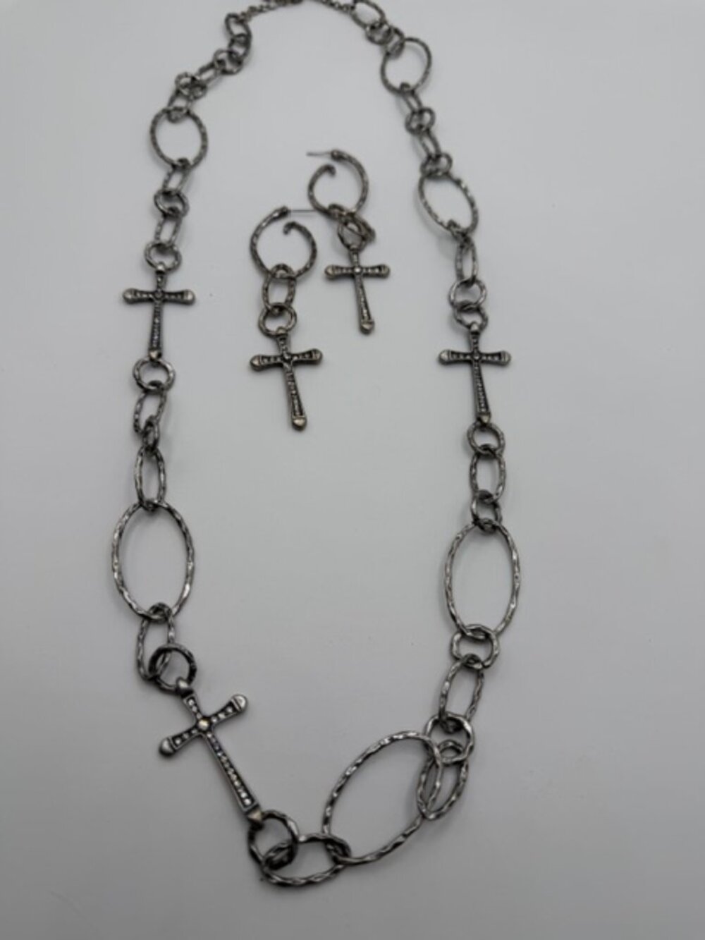 VINTAGE/ GOTHIC SILVER NECKLACE SET